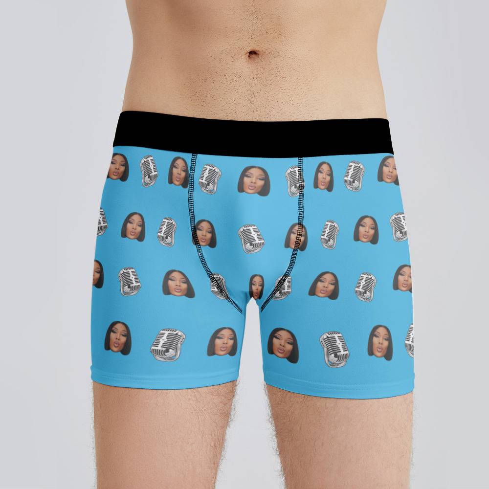 Megan Thee Stallion Boxers Custom Photo Boxers Men s Underwear