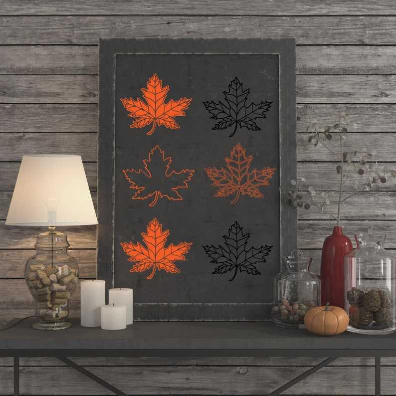 Maple Tree Leaf Svg Maple Leaf Outline Autumn Decor#4