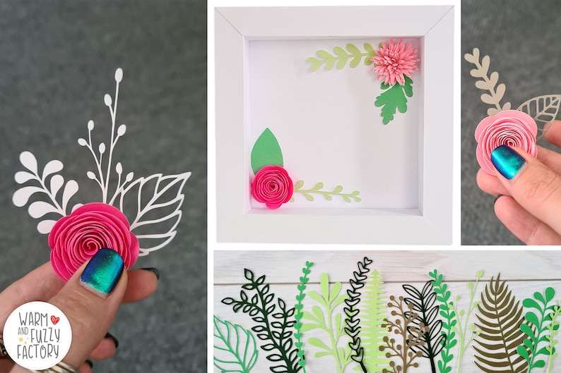 Paper Flower Leaves Svg Leaves for Rolled Flowers Svg, Leaves Svg for Cricut and Silhouette Digital Download#4
