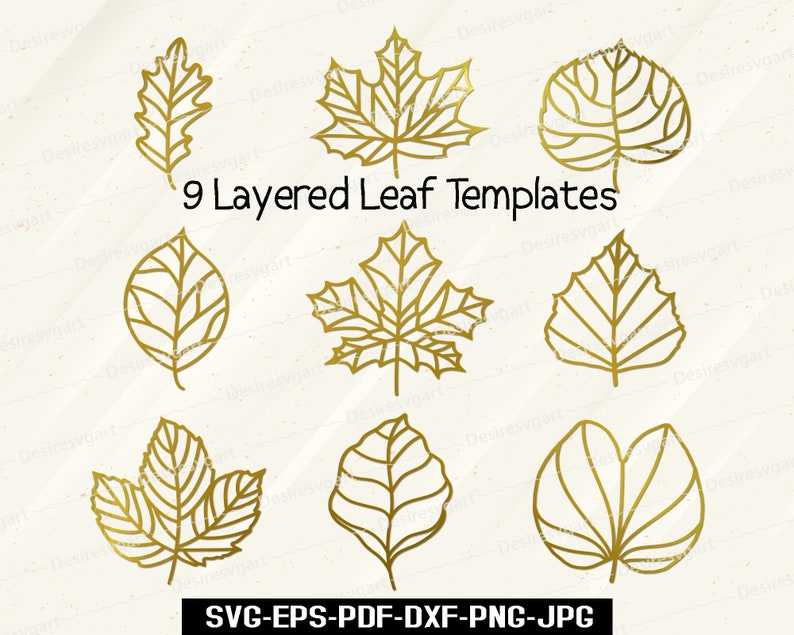 Fall Leaf Svg Fall Leaf Svg, Autumn Leaf Svg Layered Leaf Svg Skeleton Leaf Svg Digital Download#2