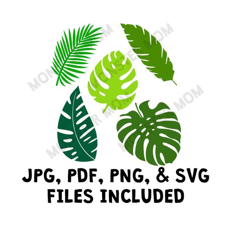 Tropical Leaf Svg Bundle Tropical Leaf Svg Tropical Cut File#1