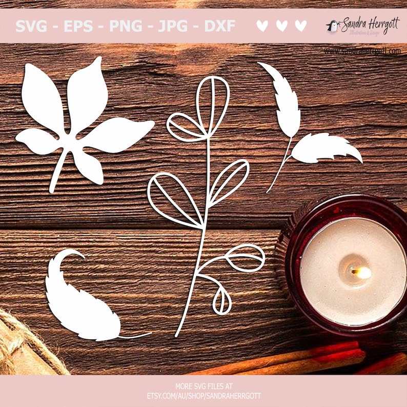 Fall Leaves Svg Fall Silhouette Botanical Decor Digital Download#3
