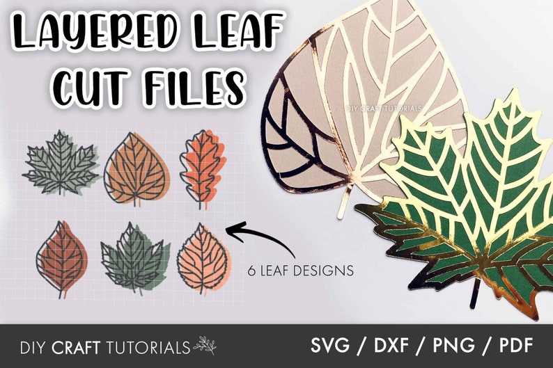 Leaf Svg Layered Leaf Svg, Digital Download#2