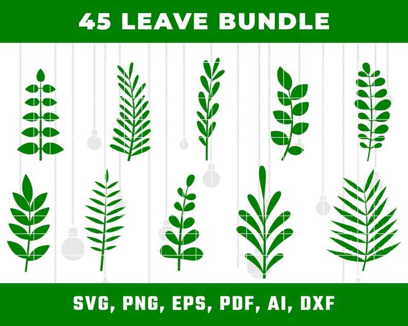 Tropical Leaves Svg Monstera Leaf Svg Clipart Palm Bbranch Svg Digital Download#5