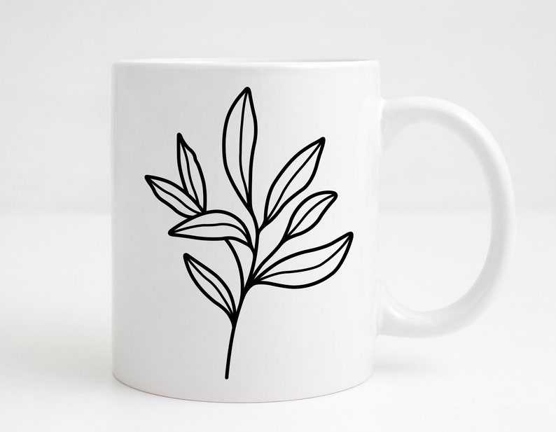 50 Leaves Svg Bundle Hand Drawn Leaves Svg, Leaf Svg, Botanical Clipart, Leaf Vector Digital Download#4