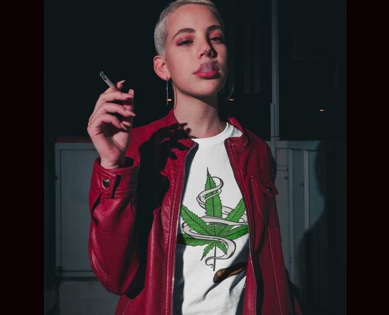 Marijuana Pot Leaf with Smoke Svg Cannabis Leaf Svg Digital Download#6