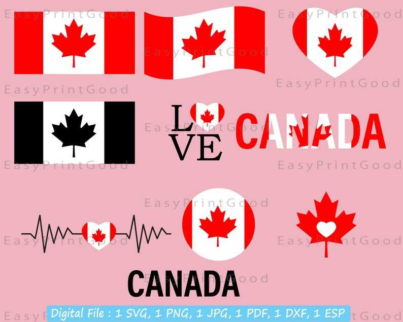 Canada Flag Svg Creativity and Fun Digital Download 