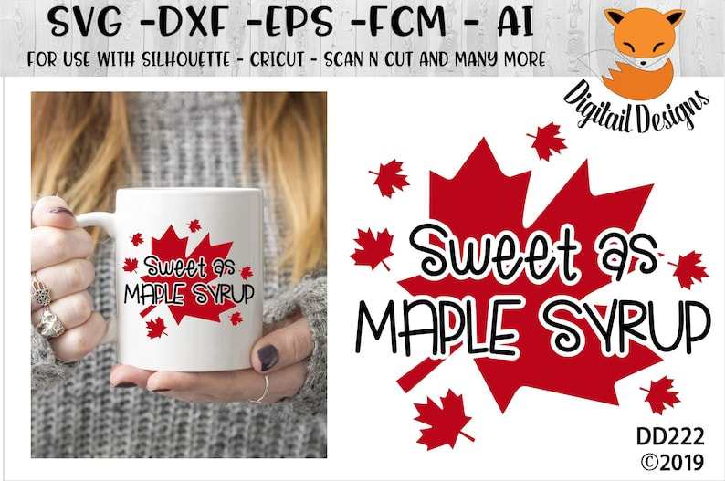Sweet as Maple Syrup Svg Creativity and Fun Digital Download
