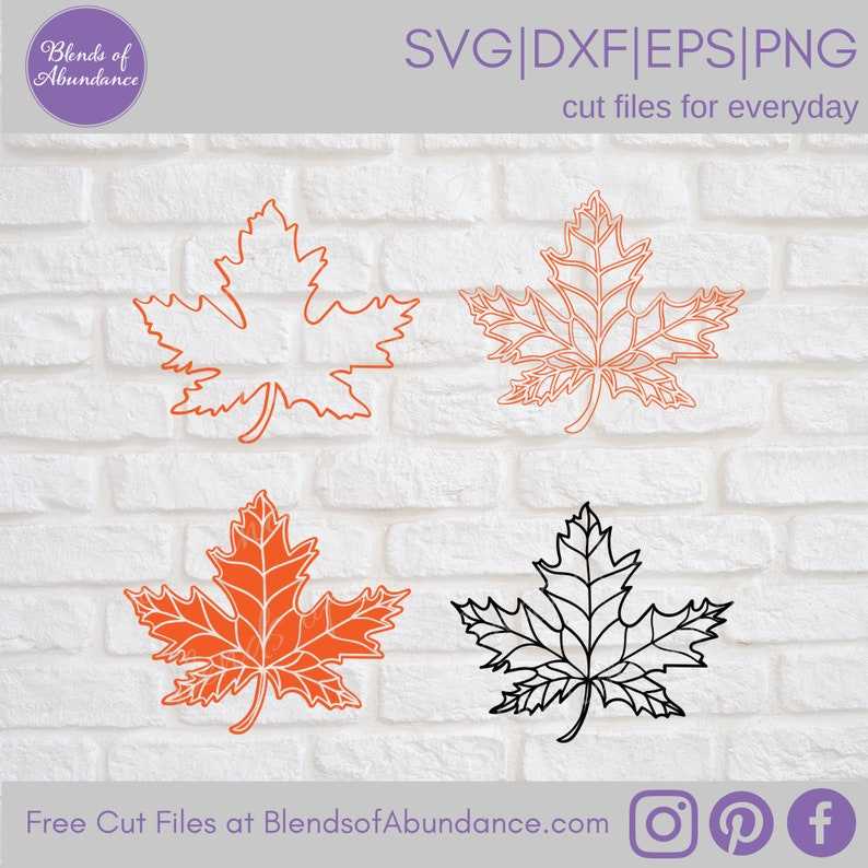 Maple Tree Leaf Svg Maple Leaf Outline Autumn Decor#2