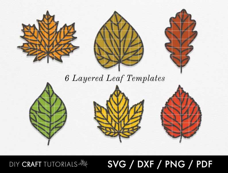 Leaf Svg Layered Leaf Svg, Digital Download#3