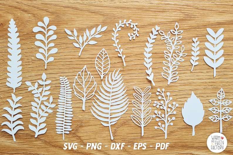 Paper Flower Leaves Svg Leaves for Rolled Flowers Svg, Leaves Svg for Cricut and Silhouette Digital Download#2