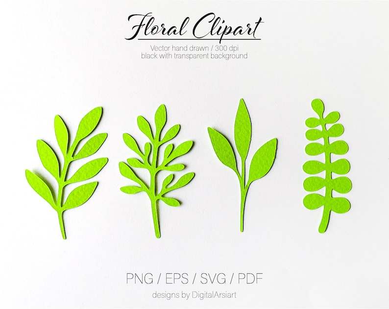 Flower Leaf Svg Paper Svg Cut Files for Cricut Leaves Svg Digital Download#4