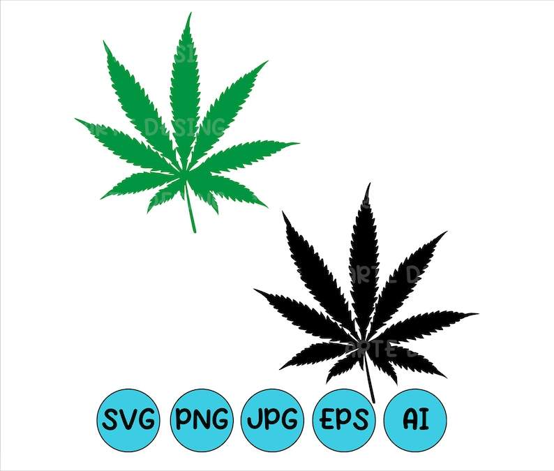 Pot Leaf Svg Svg Files for Cricut Marijuana Svg Marijuana Leaf Svg  Instant Download#2