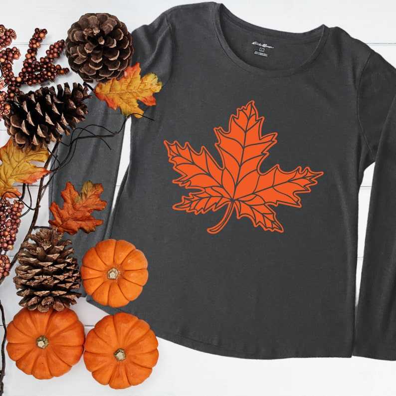 Maple Tree Leaf Svg Maple Leaf Outline Autumn Decor#1