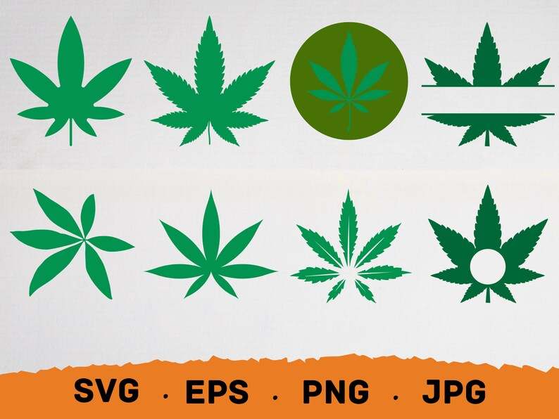 Weed Leaf Svg Weed Svg Bundle Weed Leaf Svg Silhouette Cut File for Cricut Digital Download#2