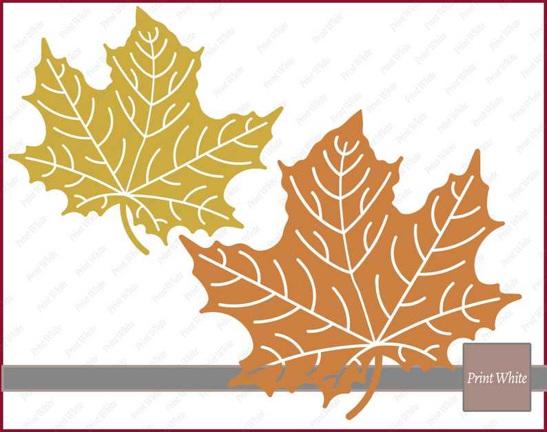 Fall Svg Leaves Clipart, Maple Leaf Svg Autumn Leaves Svg Leaves Cut File Cricut Cutting File Digital Download#4
