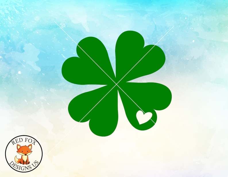 Four Leaf Clover Svg Saint Patricks Day Svg Instant Download#1