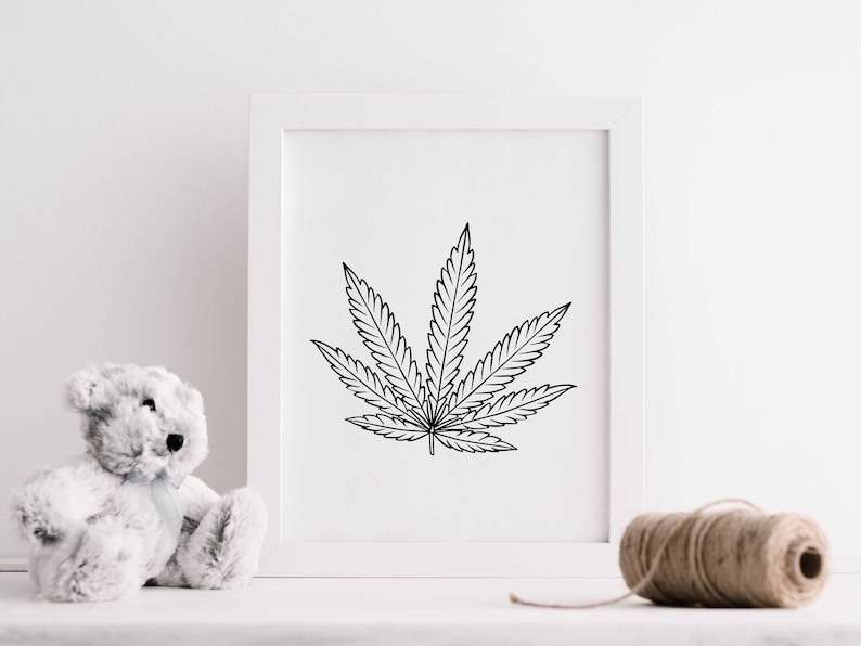 Weed Leaf Svg Pot Leaf Svg Marijuana Leaf Svg Cannabis Leaf Svg Digital Download#4