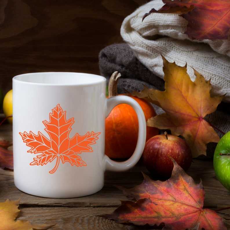 Maple Tree Leaf Svg Maple Leaf Outline Autumn Decor#6