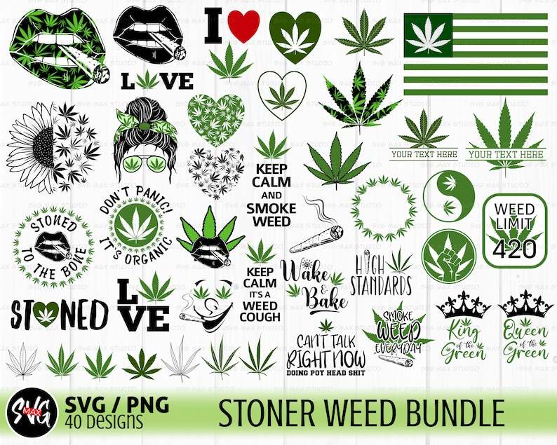 Weed Svg Bundle High Quality Perfect for your Design