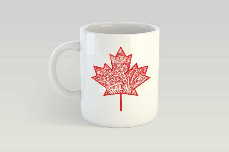 Maple Leaf Svg Canada Day Svg Fall Mandala Svg Canadian Maple Leaf#5