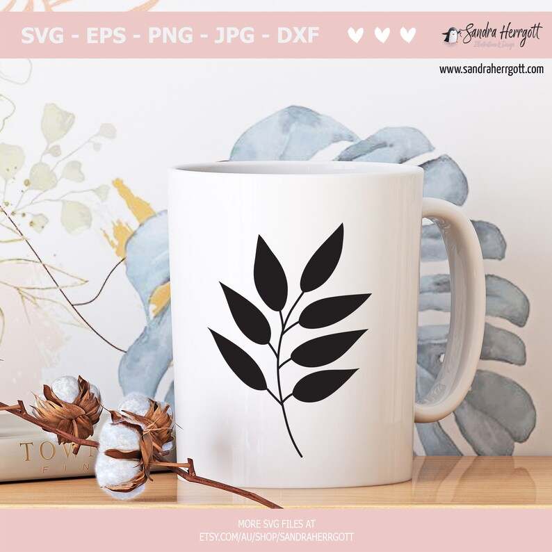 Fall Leaves Svg Fall Silhouette Botanical Decor Digital Download#6
