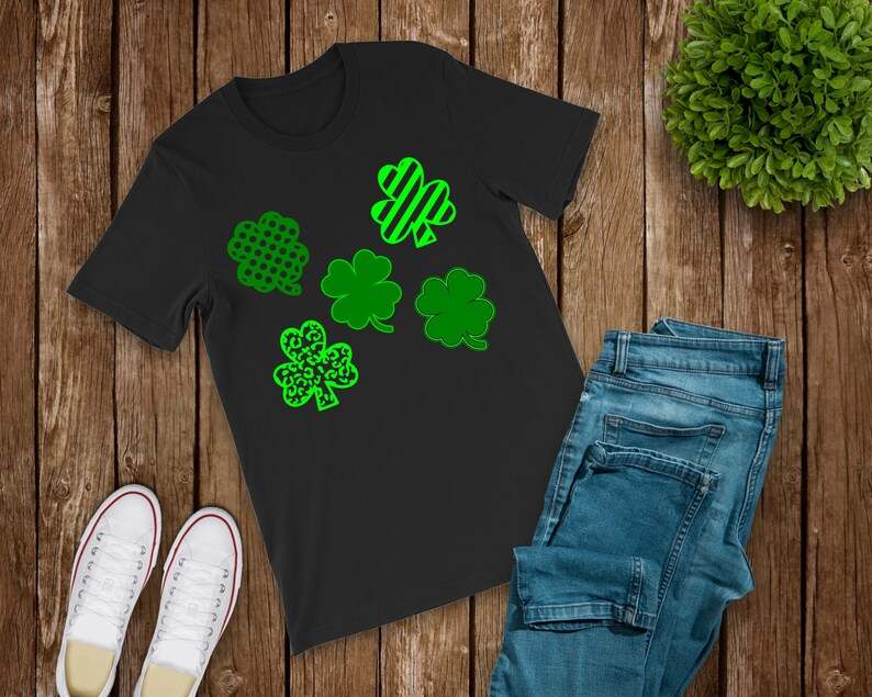Four Leaf Clover Svg Cricut Cut Files Digital Download#1
