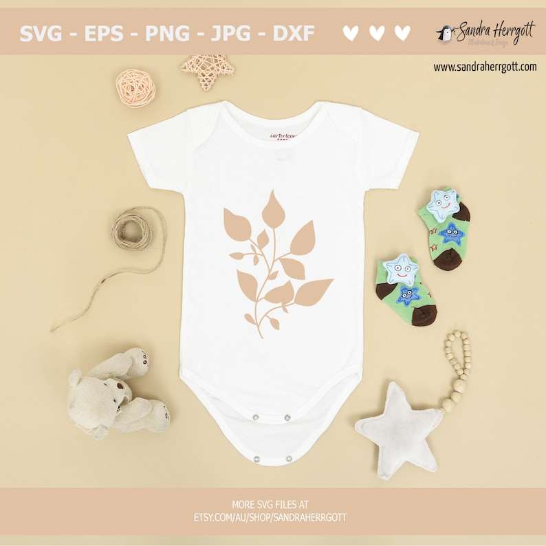 Fall Leaves Svg Fall Silhouette Botanical Decor Digital Download#5
