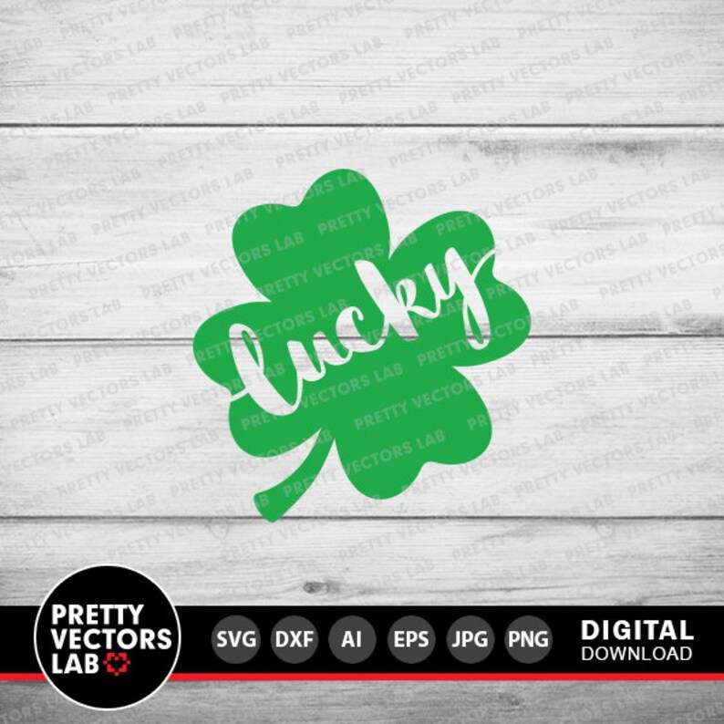 Four Leaf Clover Svg Lucky Svg Digital Download#3