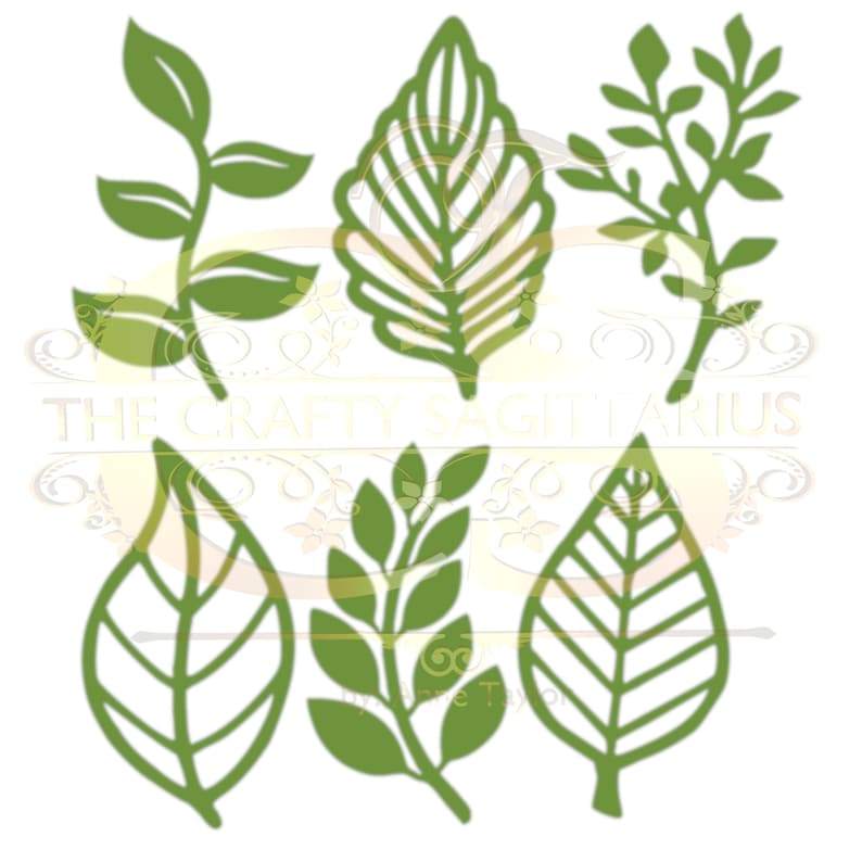 6 Different Leaves Svg Bundle Digital Download#8