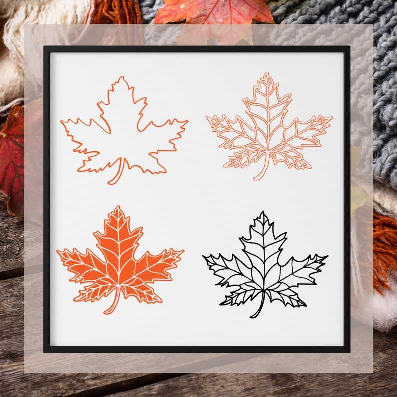 Maple Tree Leaf Svg Maple Leaf Outline Autumn Decor#7
