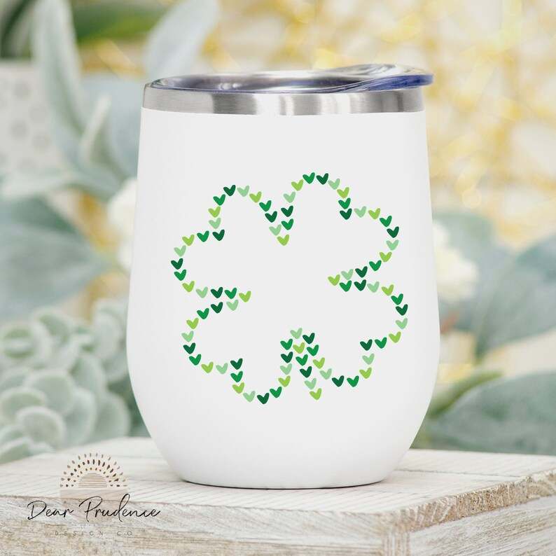 Four Leaf Clovers 20oz Tumbler Sublimation Wrap, Green St Patrick's Day  Tumbler PNG, Irish Tumbler Digital Download, Lucky Tumbler Template