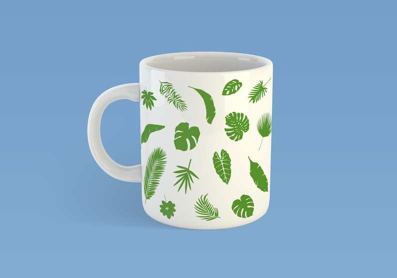 Tropical Leaves Svg Bundle Tropical Leaf Svg Monstera Clip Art Set Cut File For Cricut#4