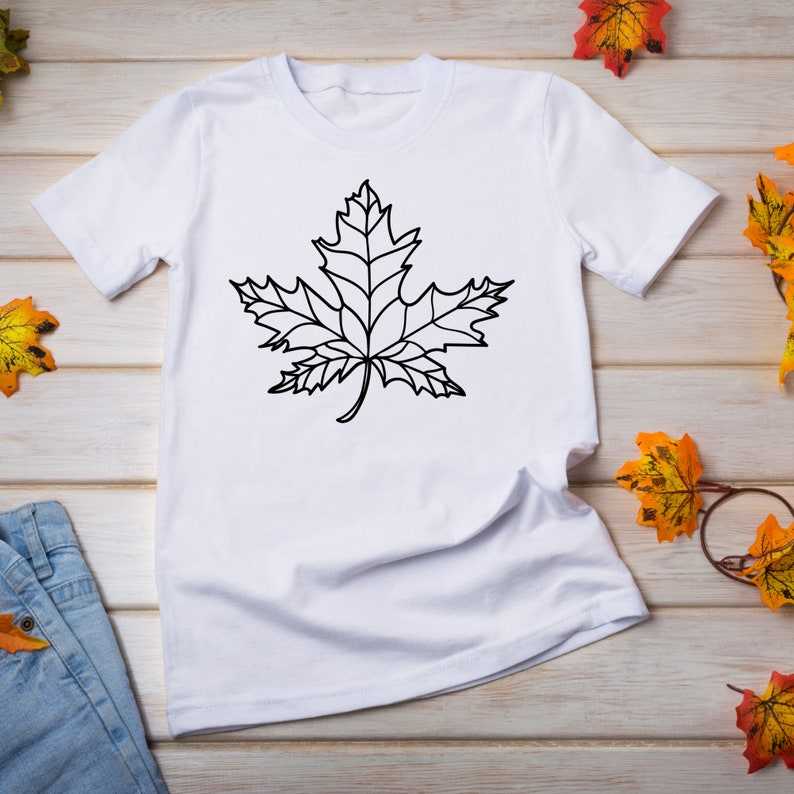 Maple Tree Leaf Svg Maple Leaf Outline Autumn Decor#9