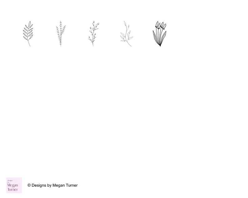 Wildflower Svg Bundle Flower Leaf Svg Floral Svg Digital Download#7
