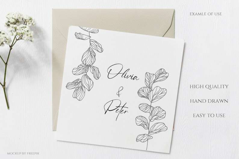 Flower Leaves Svg Eucalyptus Svg Botanical Clip Art Cricut Cut Files#5