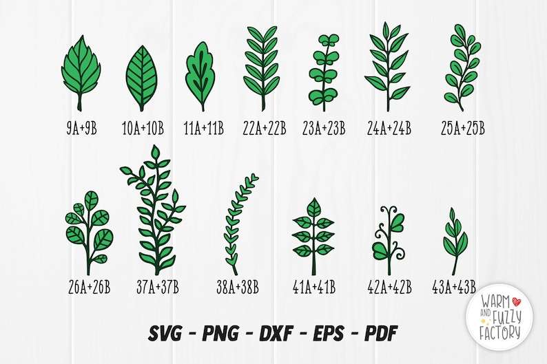 Paper Flower Leaves Svg Leaves for Rolled Flowers Svg, Leaves Svg for Cricut and Silhouette Digital Download#6