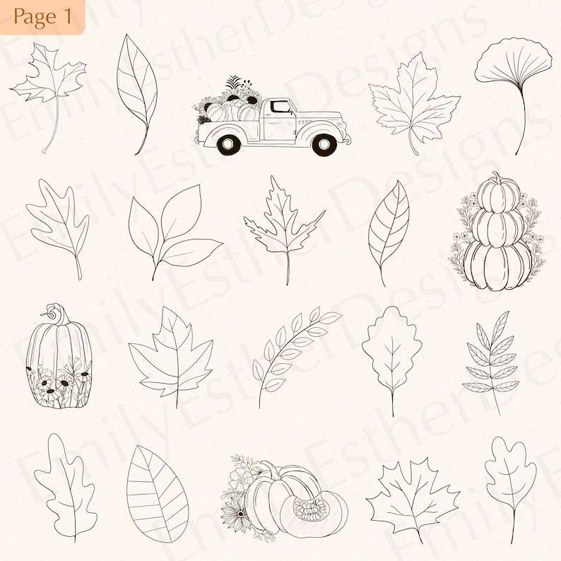 Autumn Svg Bundle Fall Leaf Svg Svg Files for Cricut Digital Download#2