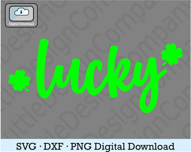 Lucky Svg Lucky Four Leaf Clover Svg Cut File for Cricut#2