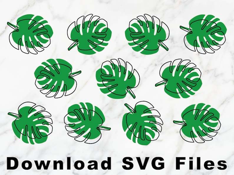Monstera Leaf Svg Monstera Svg Pattern Svg Digital Print#1