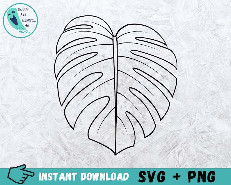 Monstera Leaf Svg Perfect for Crafting & Design Projects