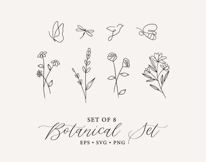 Butterfly Flower Svg Bird Flower Svg Cricut Cut Files Digital Download#1
