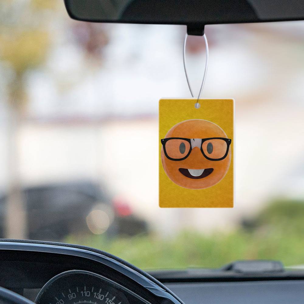 Nerd Emoji Meme Car Air Freshener nerdemojimeme.store