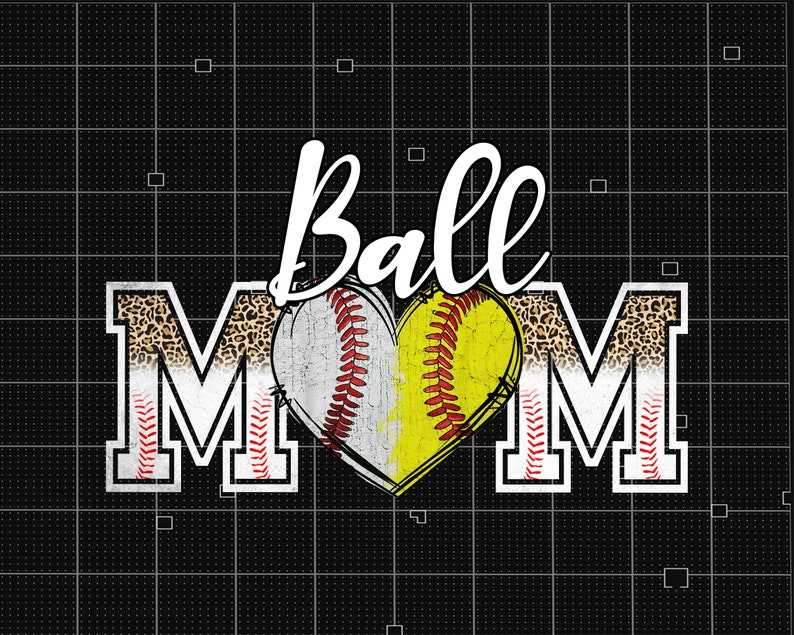 Baseball Mom Png Mom Of Both Baseball Softball Svg