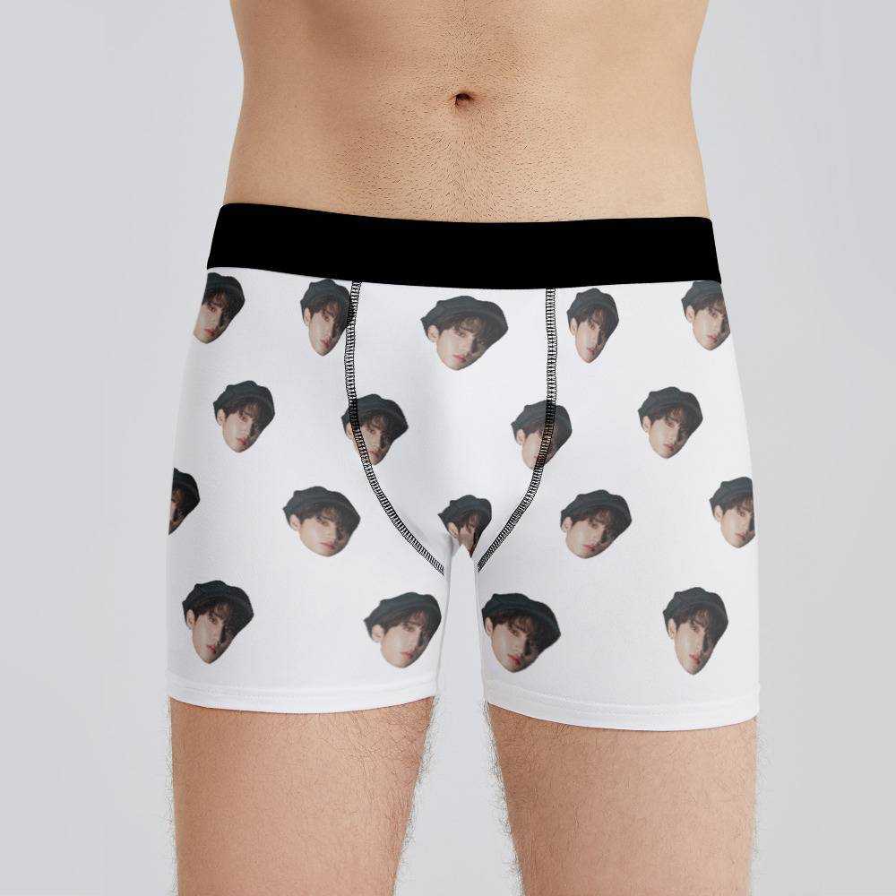 Custom Boxers for Boyfriend,Customized Boxers with Face on Them for Men, Custom Girlfriend Wife Face XS at  Men's Clothing store