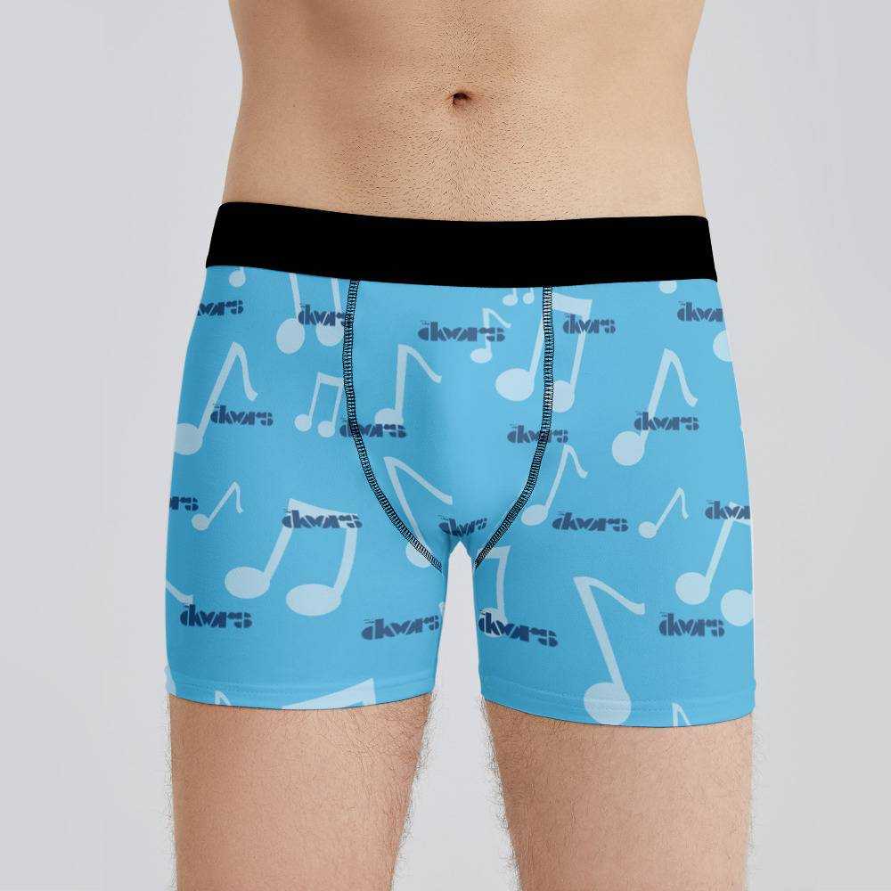 The Doors Boxers Custom Photo Boxers Men's Underwear Music Note