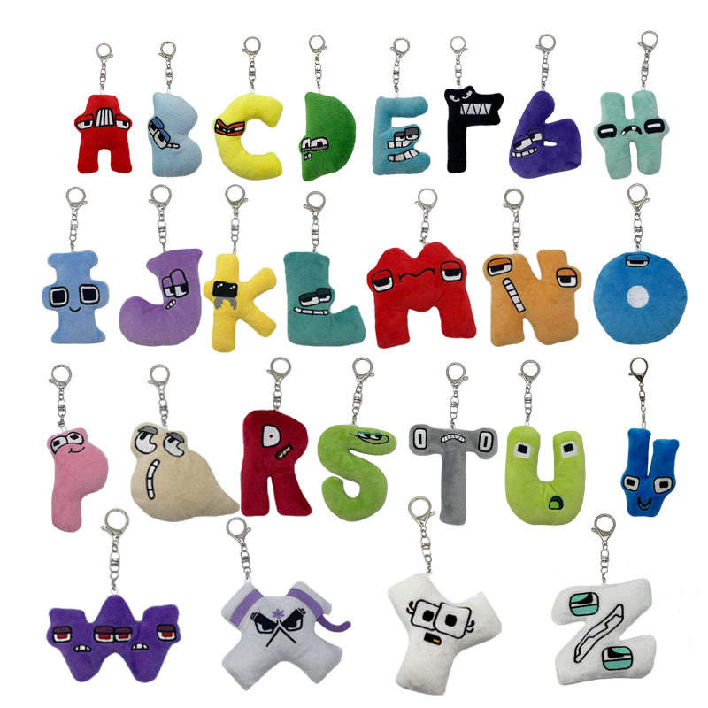 Alphabet Lore Plush Keychain, Animal Toys Fun Stuffed Alphabet