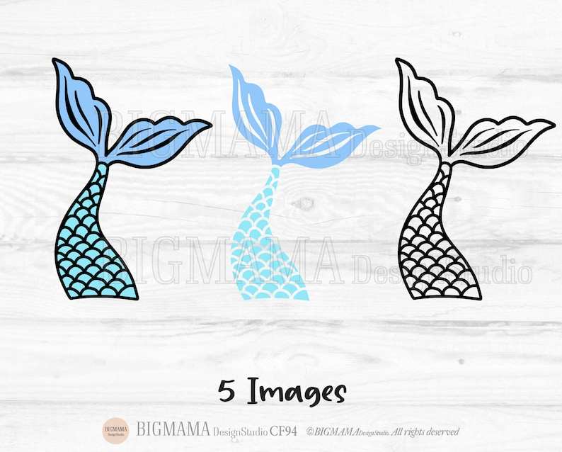 Circle Monogram Mermaid SVG Cut File - Catching Colorflies