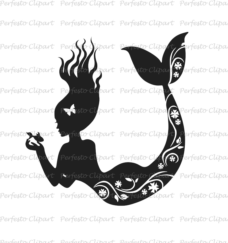 Download Mermaid Silhouette SVG PDF AI Mermaid cliaprt Mermaid svg