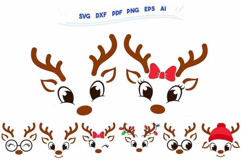 Reindeer SVG, Reindeer SVG Files for Cricut & Silhouette